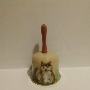 Southern Pottery Handmade Ceramic Hand Painted Kitty Cat Bell